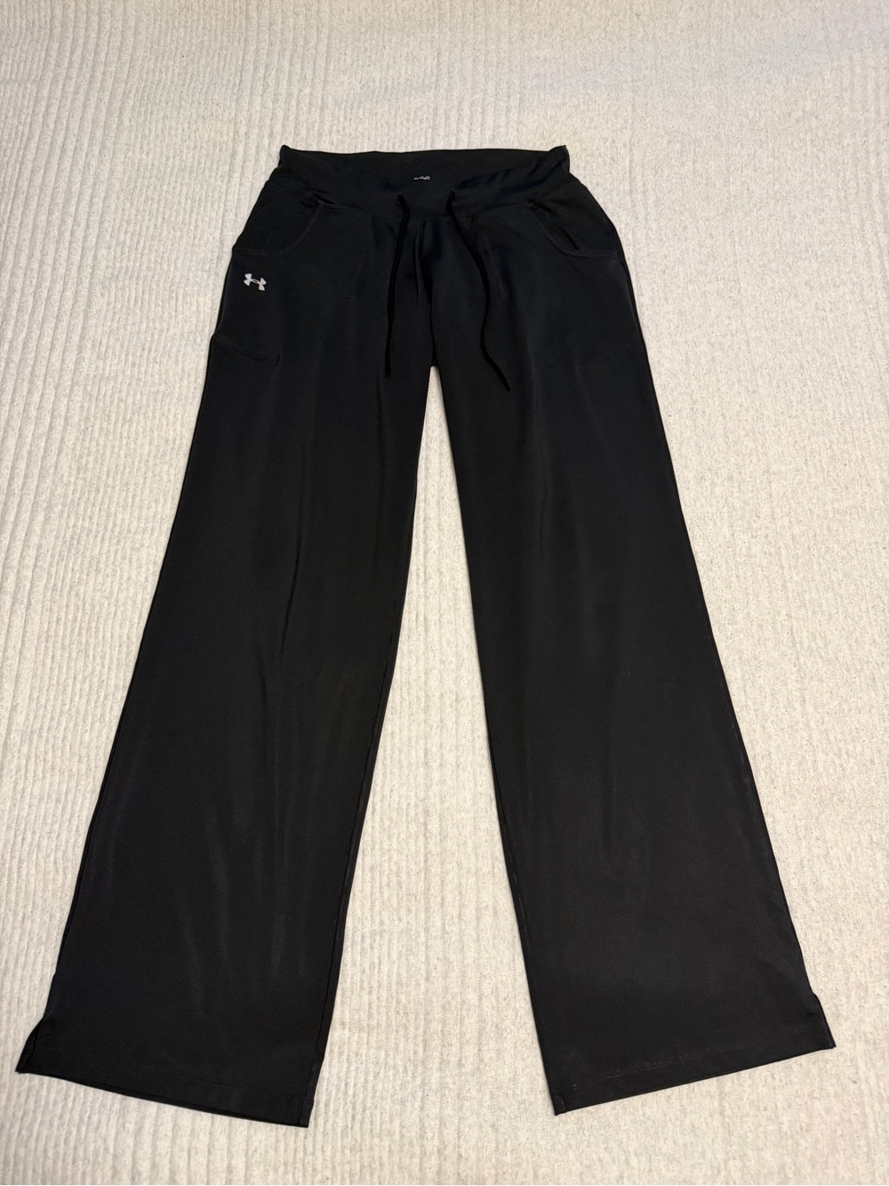 Under Armour Black Wide-Leg Drawstring Pants